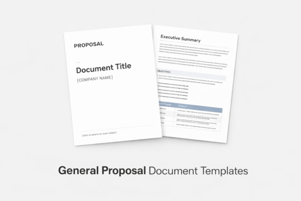 General Proposal Documents Templates