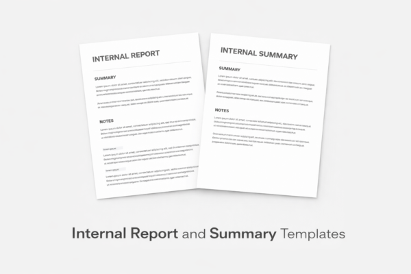 Internal Report and Summary