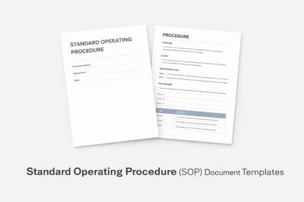Standard Operating Procedure (SOP) Document Templates